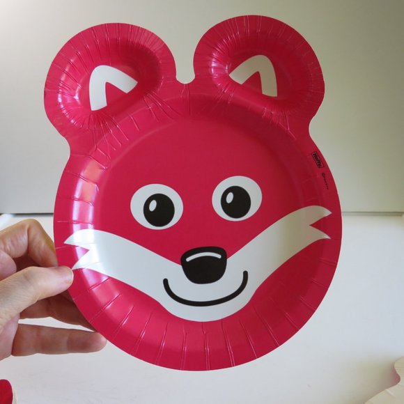 RED FOX Hefty ZOO PALS paper plate (1 item) - Picture 2 of 4